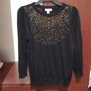 New! Charter Club Beaded Accent Sweater